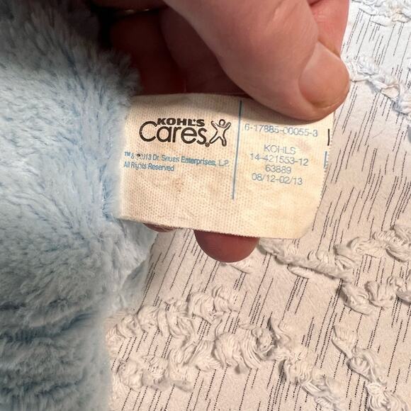 Kohl's Cares Dr Seuss Horton Hears A Who Blue Elephant Plush Stuffed Animal 2012 - Picture 5 of 7